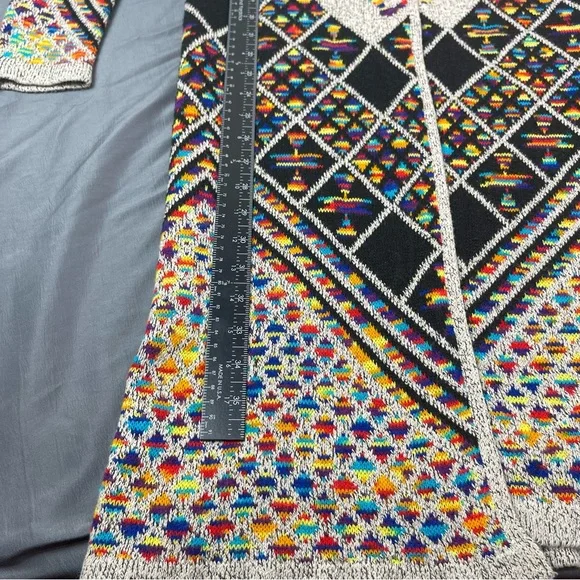 Anthropologie Northern Angel Cardigan Southwest Duster Hood Knit Sz L Boho - Picture 7 of 7
